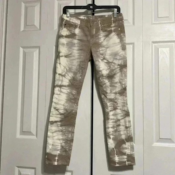 Gap 1969 cotton stretch always skinny tie dye jeans size 26 - Picture 2 of 14